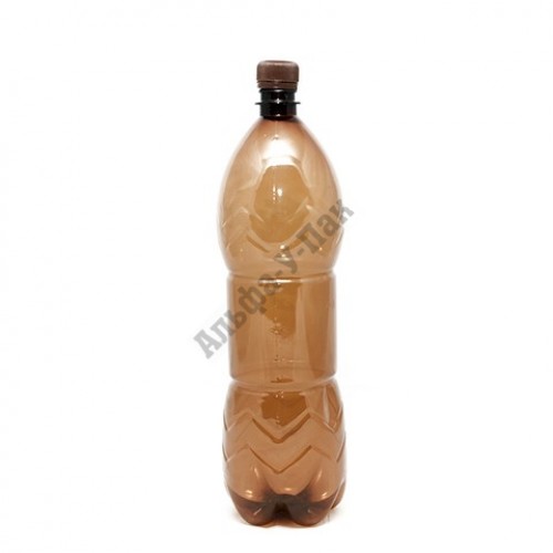 Бутылка пластиковая коричневая 1000мл (диаметр горла 28мм) 100 штук в упаковке