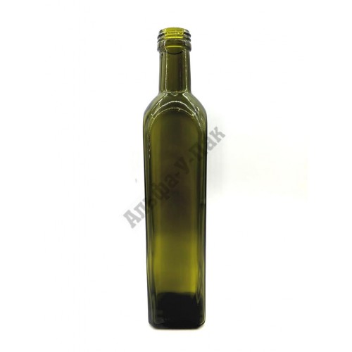 Стеклянная бутылка 500мл Олива